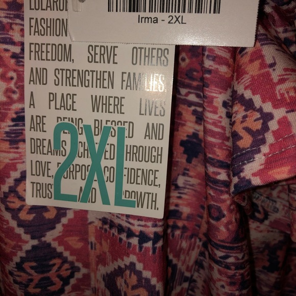 LuLaRoe 2XL Irma - Picture 3 of 4